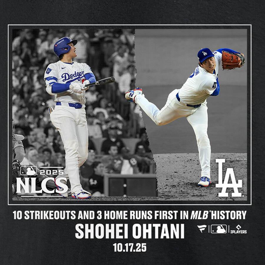 MLB 大谷翔平 ドジャース Tシャツ 2025ポストシーズン ナ・リーグ優勝