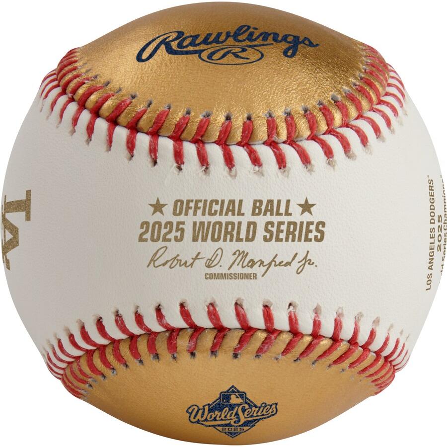 MLB ドジャース ボール ワールドシリーズ2025優勝記念 Logo Gold