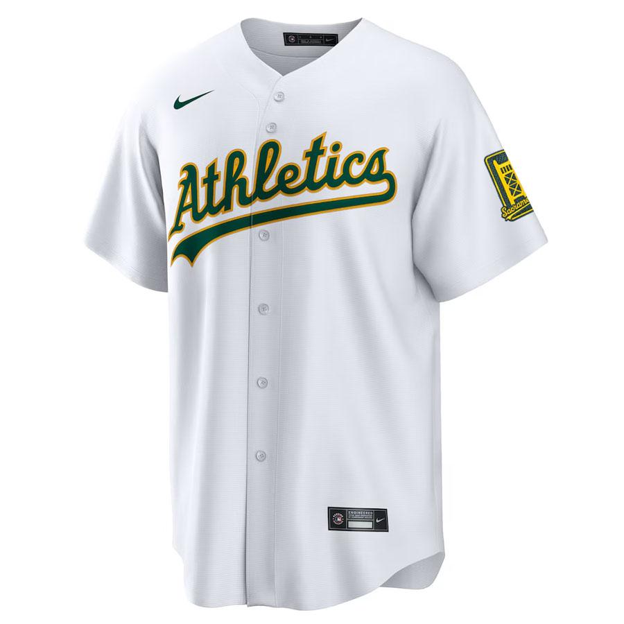 MLB ニック・カーツ アスレチックス ユニフォーム 【現地買付】レプリカ Jersey フロントナンバー 球場限定 ナイキ/Nike Home (White)_1