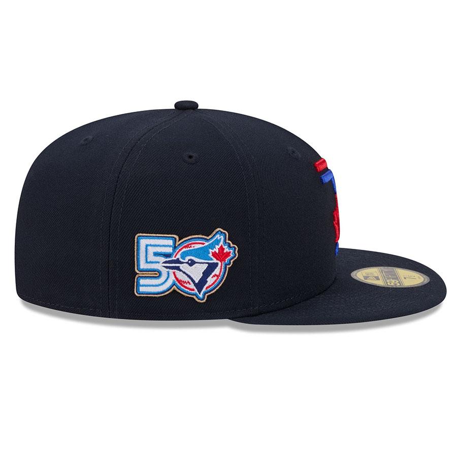 【海外限定】 ブルージェイズ 9FIFTY ブラック サイドパッチ キャップ ② NEW ERA（ニューエラ） MLB ブルージェイズ キャップ 【海外モデル】50