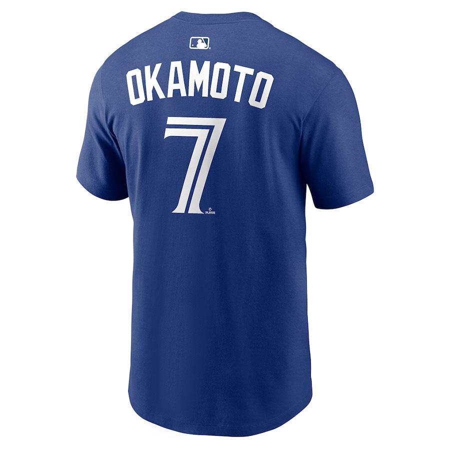WBC2026 岡本和真選手 ナンバーTシャツ（Mサイズ） NIKE（ナイキ） MLB 岡本和真 ブルージェイズ Tシャツ 【国内モデル