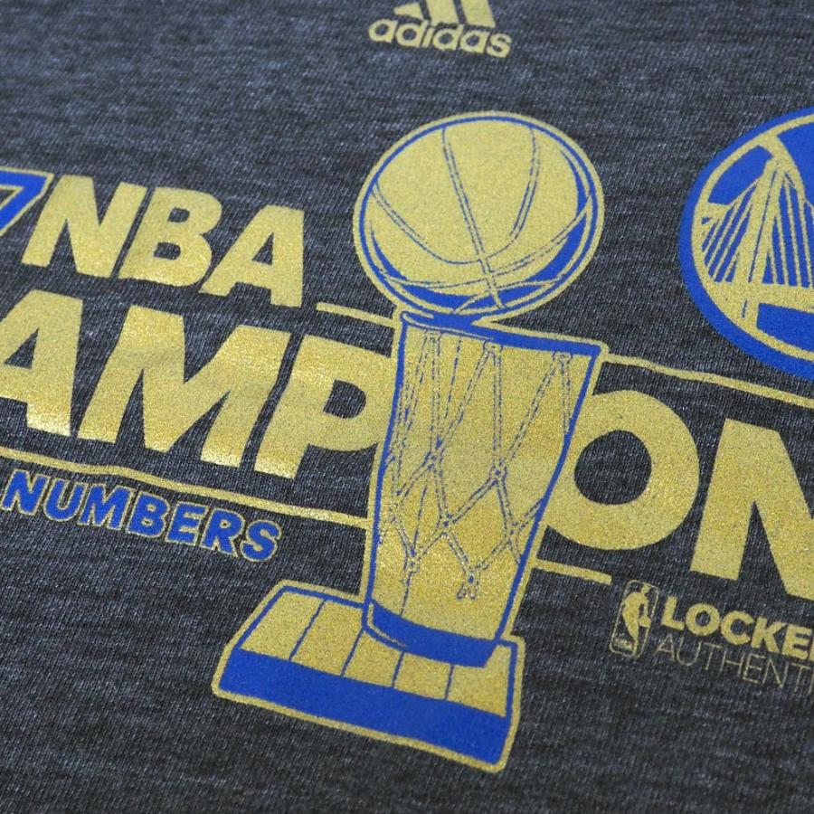 NBA ウォリアーズ 2017 NBA ファイナル優勝記念 ロッカールーム Vネック レディース Tシャツ アディダス/Adidas【OCSL】｜selection-j｜03