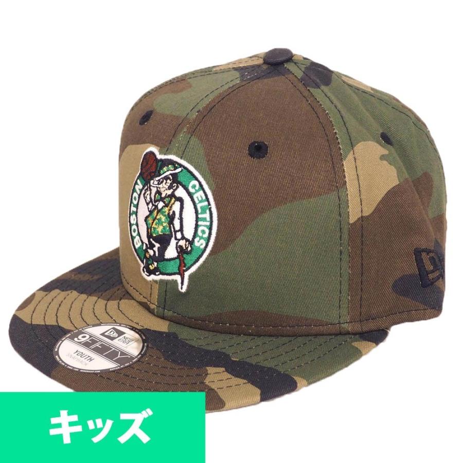 NBA セルティックス キッズ 9FIFTY スナップバック キャップ/帽子 ウッドランド ニューエラ/New Era カモ｜selection-j