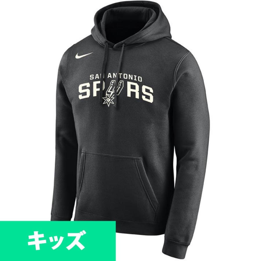 NBA スパーズ パーカー/フーディー ユース  エッセンシャル ロゴ ナイキ/Nike ブラック｜selection-j