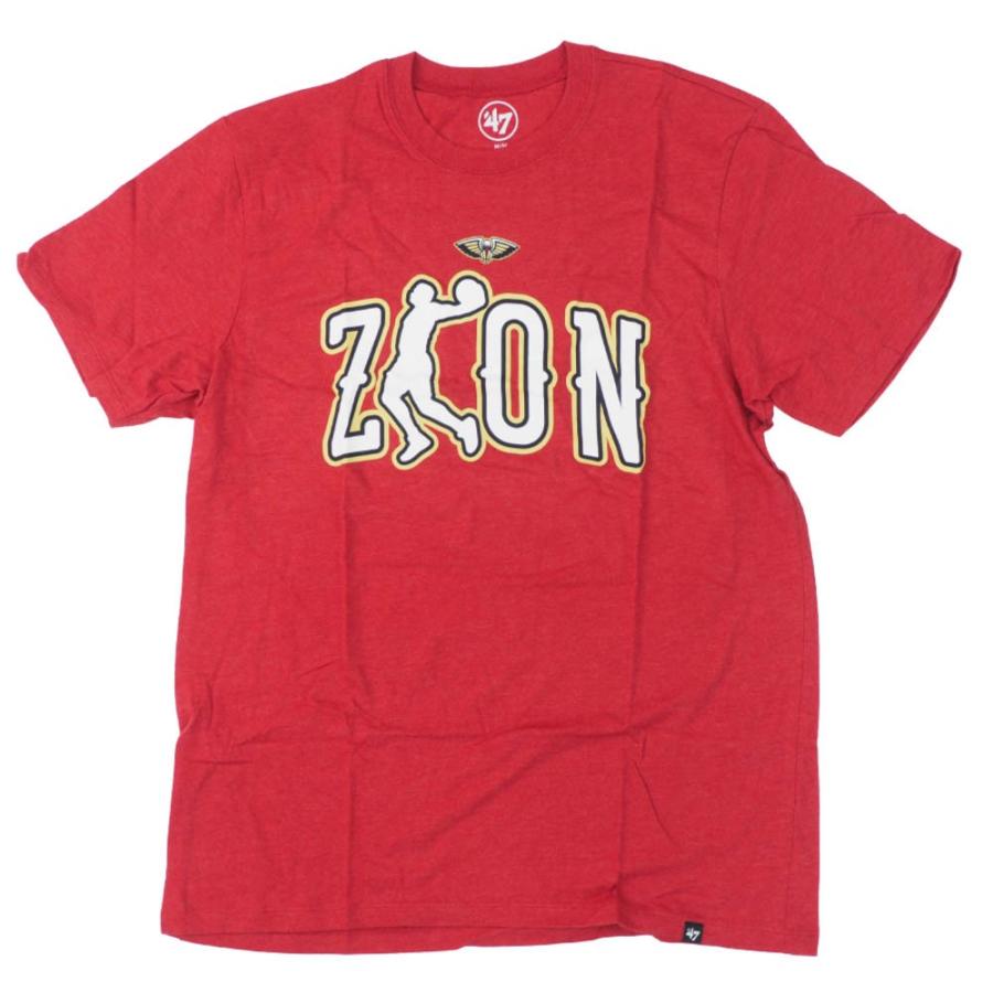 ザイオン・ウィリアムソン Tシャツ ペリカンズ NBA 47 Brand レッド