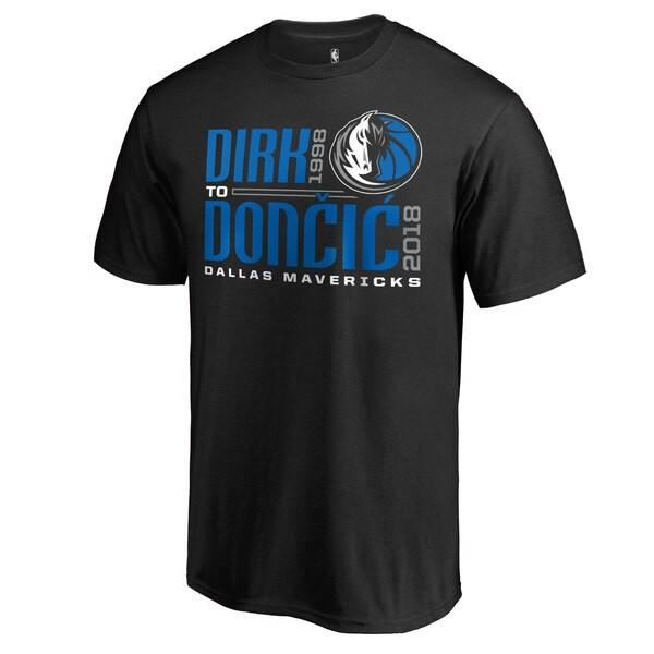 NBA ルカ・ドンチッチ ダラス・マーベリックス Tシャツ Dirk to Doncic T-Shirt ブラック｜selection-j｜02