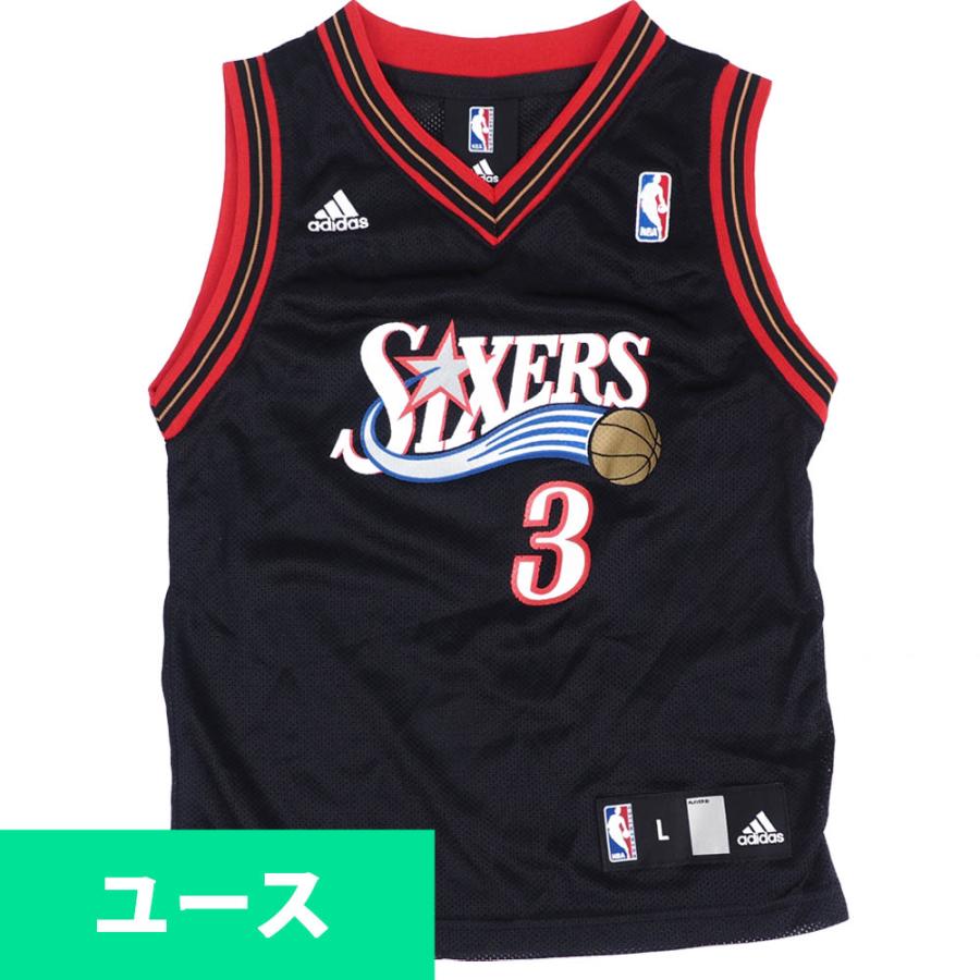 アイバーソン ユニフォーム Nba ユニフォーム ユース レプリカ シクサーズ 76ers 黒 ブラック リーボック Reebok ジャージ Ocsl Nba 00apa11 Mlb Nba Nflグッズ Selection 通販 Yahoo ショッピング