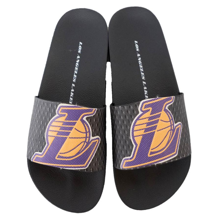 NBA レイカーズ サンダル/シューズ Logo Slide Sandals Rider ブラック｜selection-j｜02