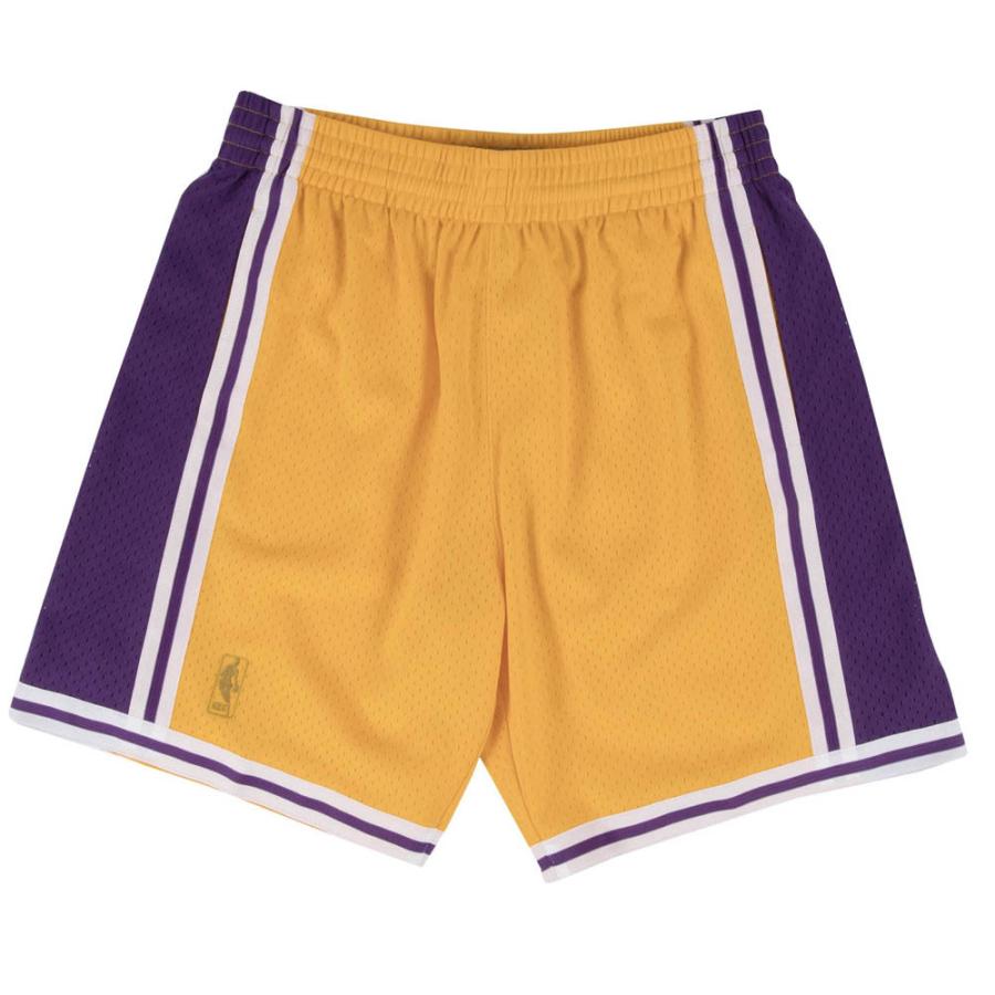 Mitchell&Ness - NBA レイカーズ 遊撃手ズボン下/さる股引き Swingman Shorts 1996-97 ミッチェル＆ネス/Mitchell \u0026 Ness ゴールド2203MN特集 スポーツ-ファングッズ