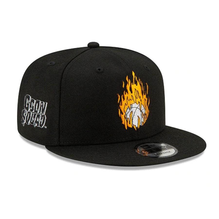 ファッション ひし型 Nba キャップ スペースジャム Space Jam Fire Ball 9fifty アジャスタブル ニューエラ New Era ブラック Gmf6gbdwuq Shahjahanmosque Org Uk