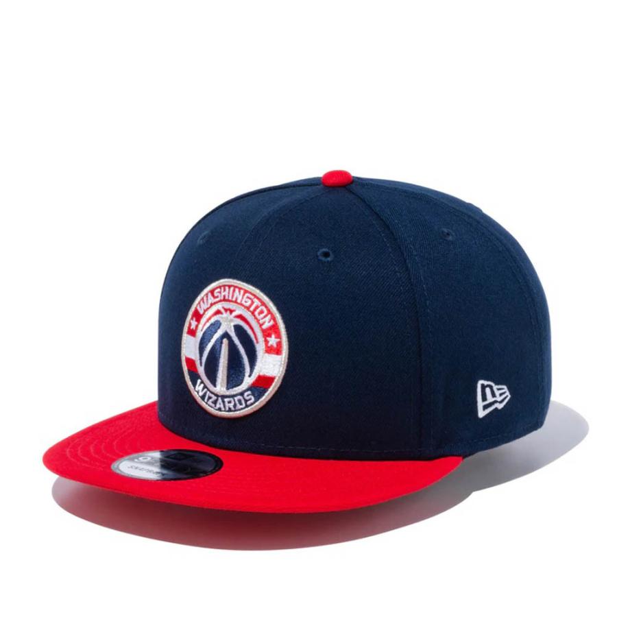 NBA ウィザーズ キャップ 9FIFTY 2トーン スナップバック Cap ニューエラ/New Era ネイビー スカーレット｜selection-j