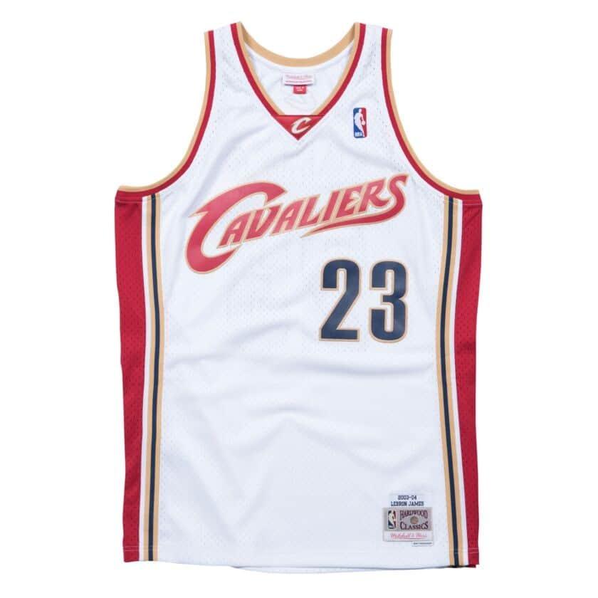 NBA レブロン・ジェームズ キャバリアーズ ユニフォーム スウィングマン 2003-04  ミッチェル＆ネス/Mitchell & Ness ホワイト｜selection-j