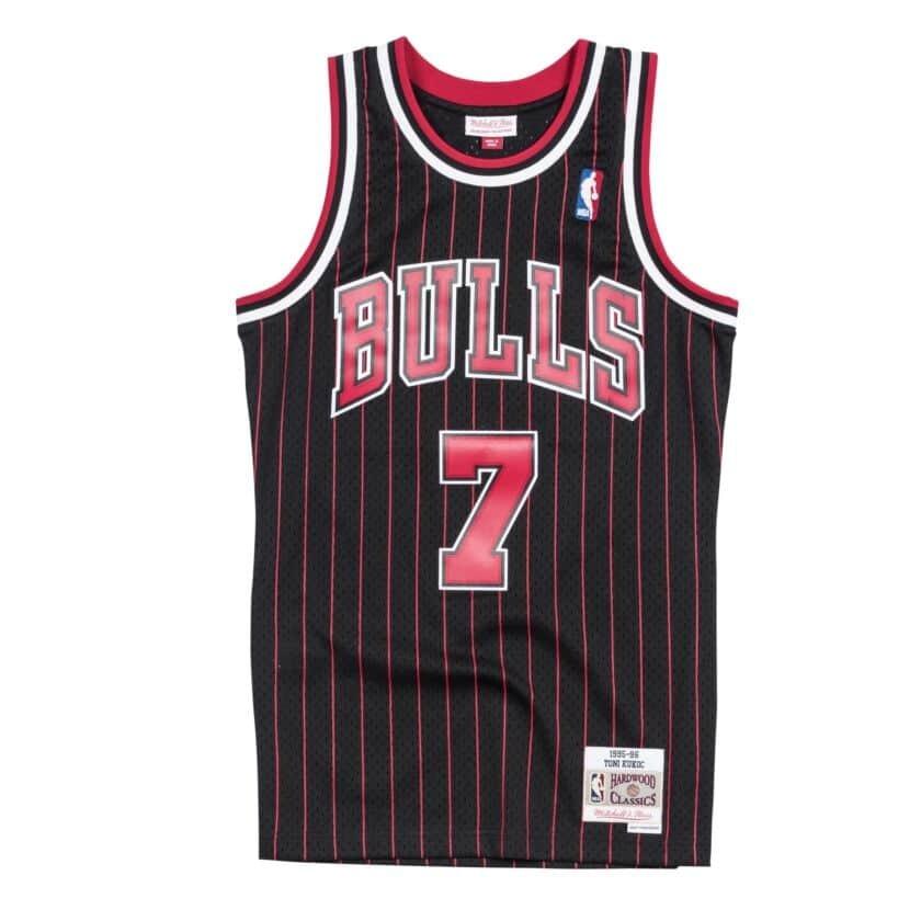 NBA トニー・クーコッチ シカゴ・ブルズ ユニフォーム スウィングマン 1995-96  ミッチェル＆ネス/Mitchell & Ness ブラック｜selection-j