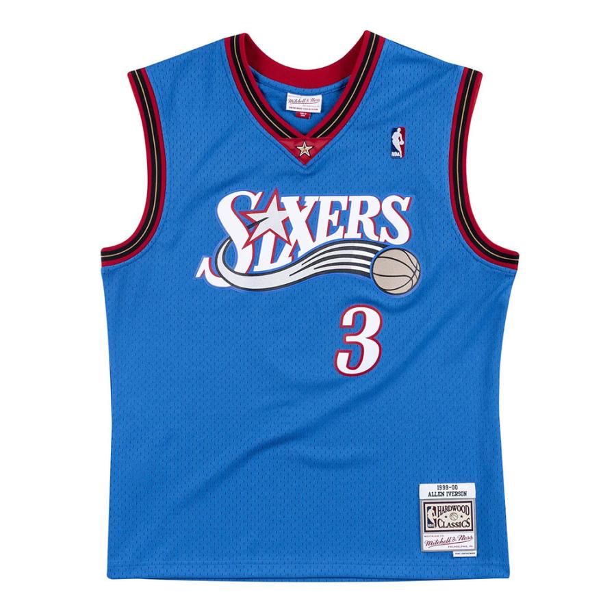 NBA アレン・アイバーソン 76ers ユニフォーム スウィングマン オルタネイト 1999-00 ミッチェル＆ネス/Mitchell & Ness ロイヤル｜selection-j