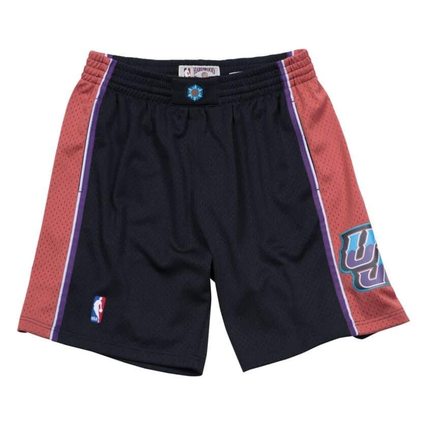Mitchell&Ness - NBA ミツバチの州・ズージャー 遊撃手ズボン下 スウィングマンショーツ オルタネイト1998-99 ミッチェル＆ネス/Mitchell \u0026 Ness 黒いこと スポーツ-バスケットボール-ファングッズ