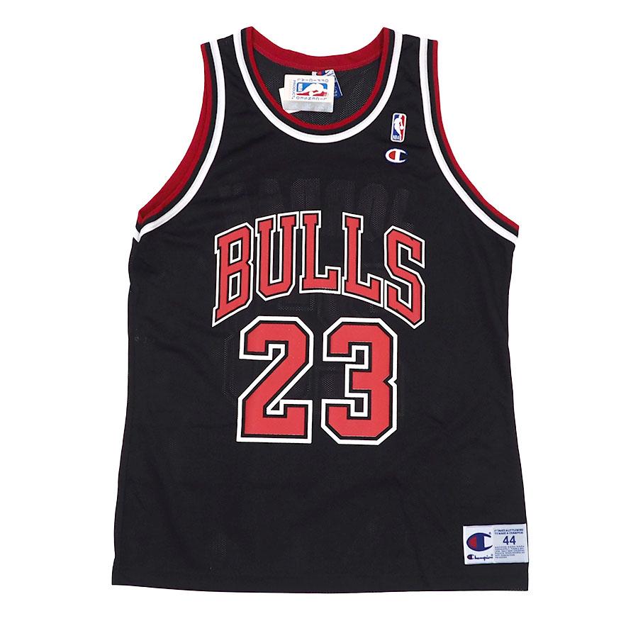 NBA マイケル・ジョーダン シカゴ・ブルズ ユニフォーム Replica Jersey デッドストック  チャンピオン/Champion ブラック｜selection-j｜02