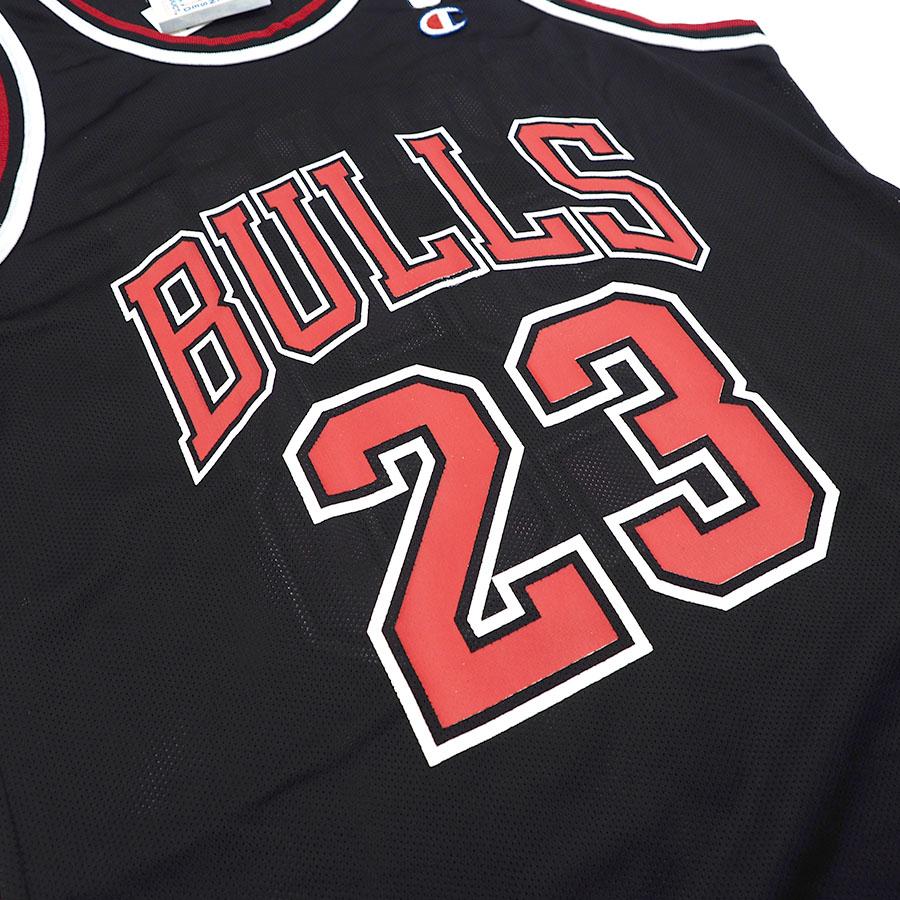 NBA マイケル・ジョーダン シカゴ・ブルズ ユニフォーム Replica Jersey デッドストック  チャンピオン/Champion ブラック｜selection-j｜03