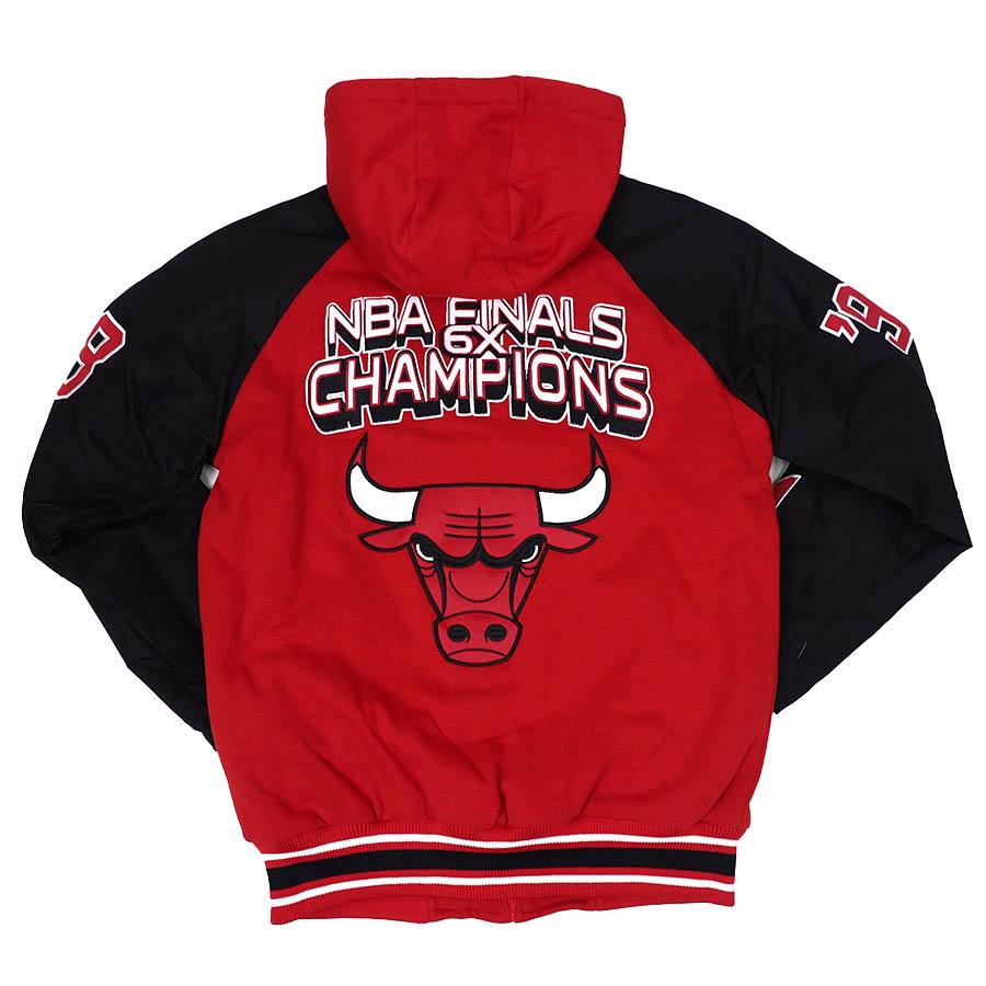 ブルズ NBAファイナルジャケット　XXL NBA シカゴ・ブルズ ジャケット NBAファイナル ラグラン Full-Zip
