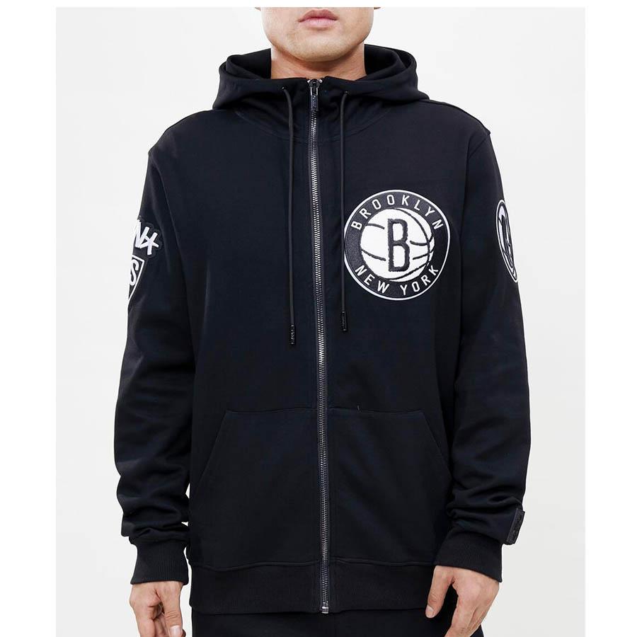 NBA ブルックリン・ネッツ パーカー Logo Zipper フーディー Pro
