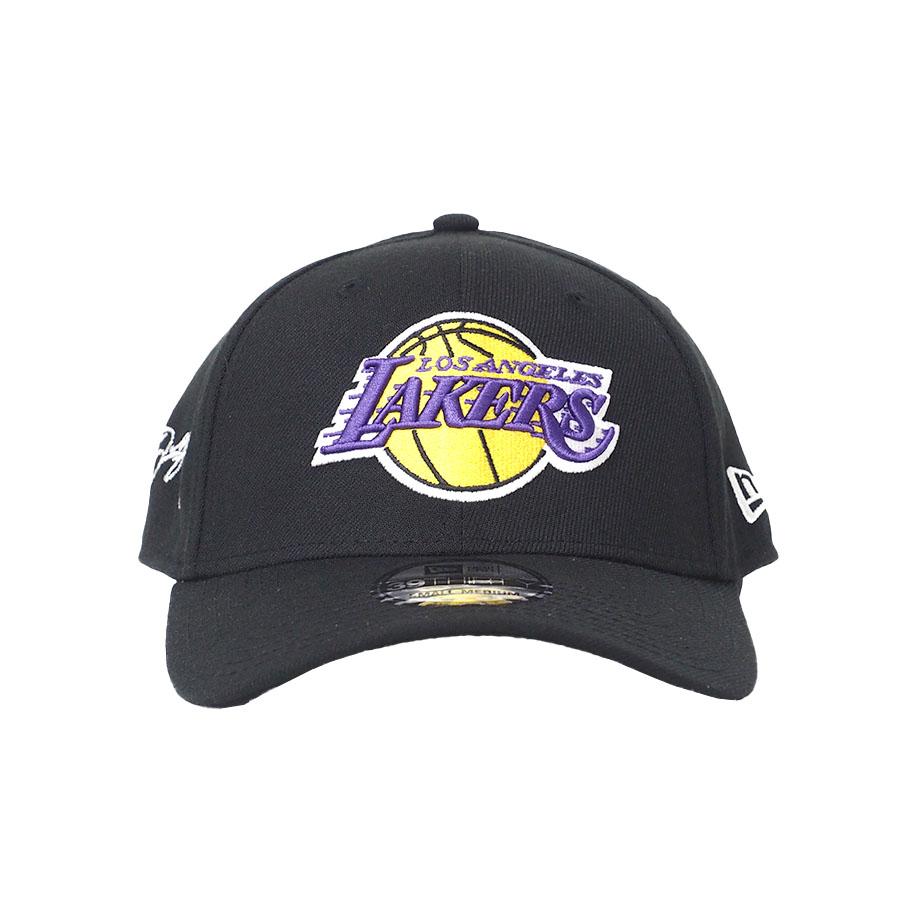 NBA レブロン・ジェイムス レイカーズ キャップ サイン刺繍入り Team Classic 39THIRTY Flex Hat ニューエラ/New Era ブラック｜selection-j｜02