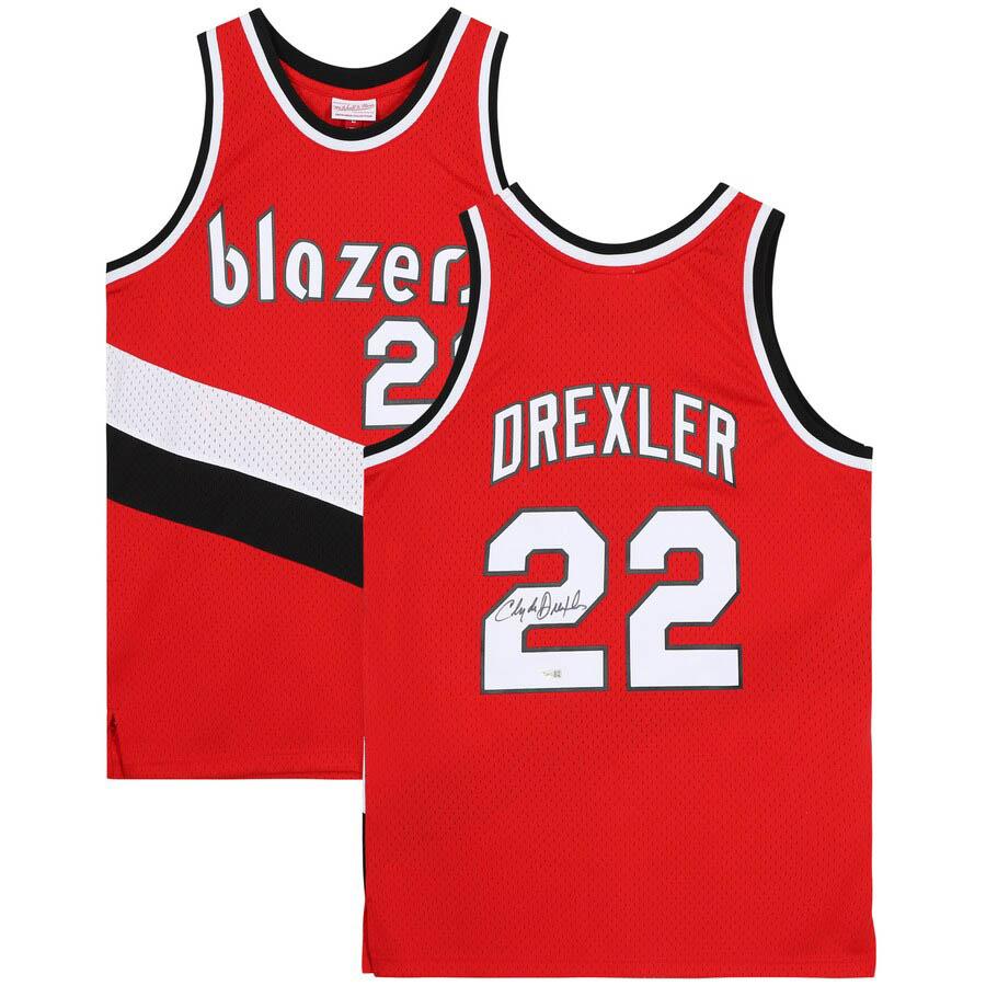 NBA クライド・ドレクスラー トレイルブレイザーズ 直筆サイン 
