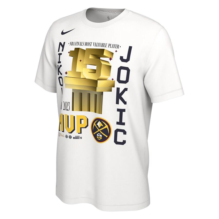 NBA ニコラ・ヨキッチ ナゲッツ Tシャツ NBAファイナル2023 優勝記念 MVP T-Shirt ナイキ/Nike ホワイト｜selection-j｜02