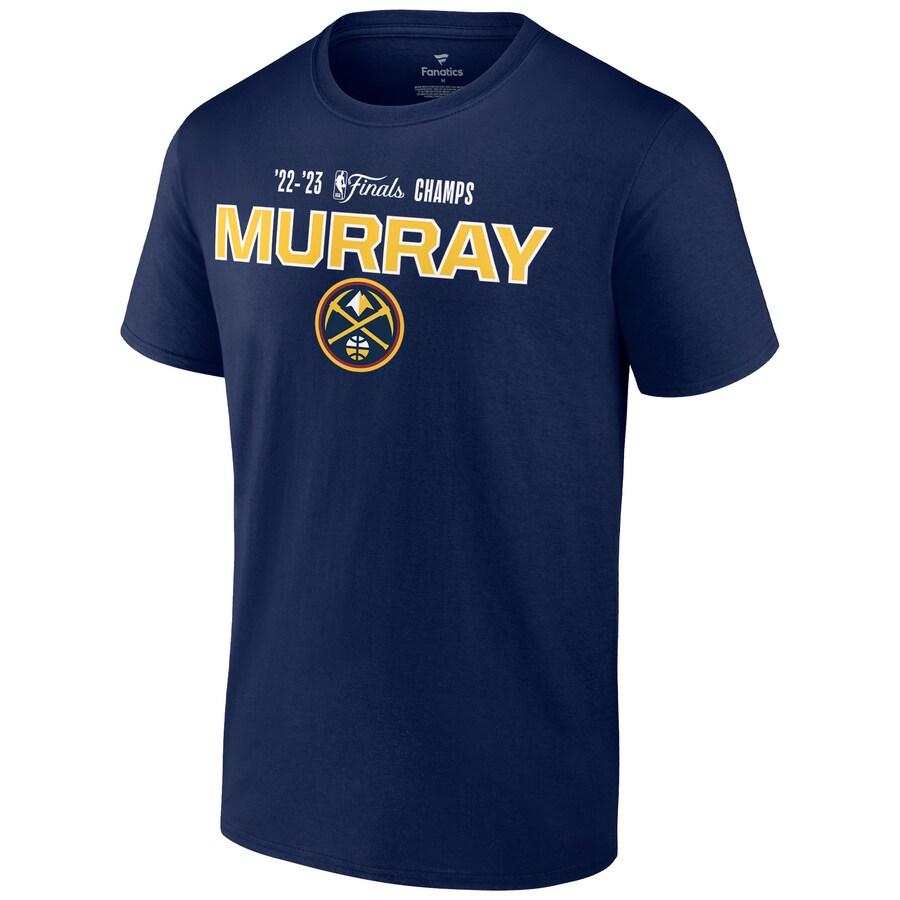 NBA Jamal Murray #27 ナゲッツ Tシャツ NBAファイナル2023 優勝記念 Name & Number T-Shirt Fanatics Branded ネイビー｜selection-j｜02