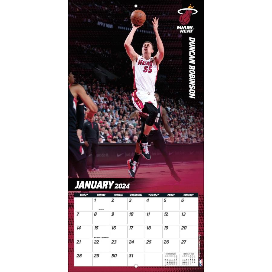 NBA マイアミ・ヒート カレンダー 2024 Team 壁掛け Wall Calendar Turner｜selection-j｜04