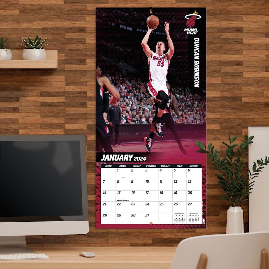 NBA マイアミ・ヒート カレンダー 2024 Team 壁掛け Wall Calendar Turner｜selection-j｜05