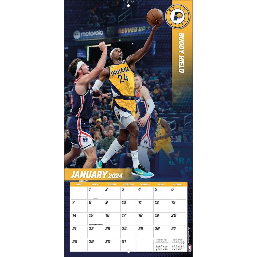 NBA ペイサーズ カレンダー 2024 Team 壁掛け Wall Calendar Turner｜selection-j｜04