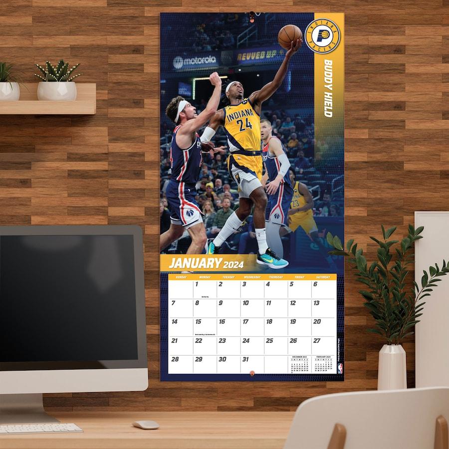 NBA ペイサーズ カレンダー 2024 Team 壁掛け Wall Calendar Turner｜selection-j｜05