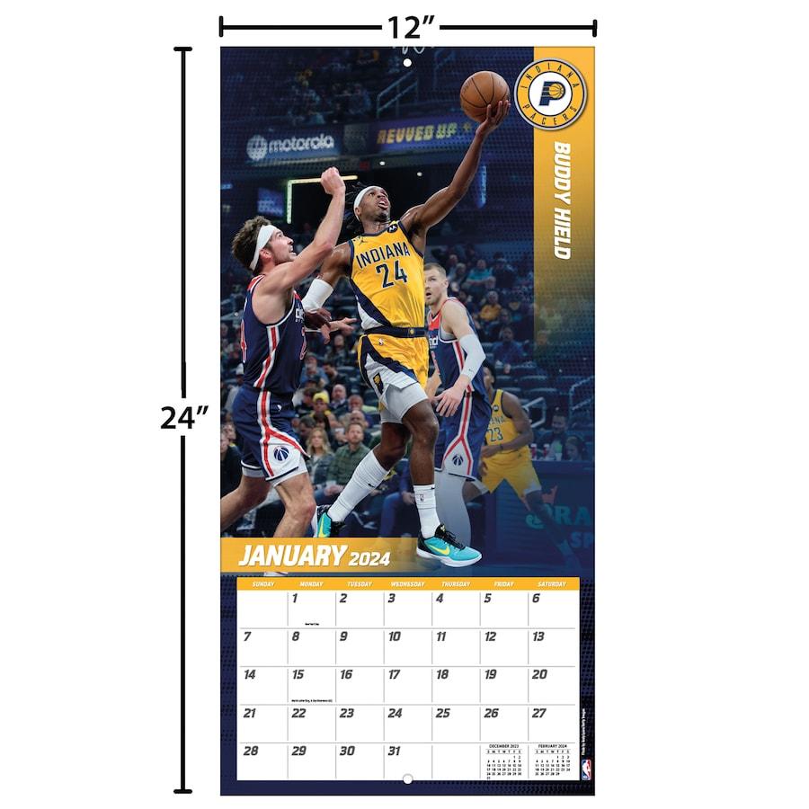 NBA ペイサーズ カレンダー 2024 Team 壁掛け Wall Calendar Turner｜selection-j｜06