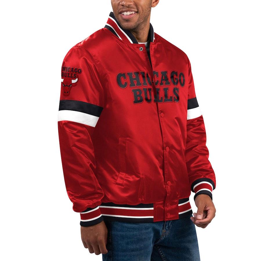 NBA シカゴ・ブルズ ジャケット 赤 NBA シカゴ・ブルズ ジャケット Home Game Varsity Jacket スタジャン