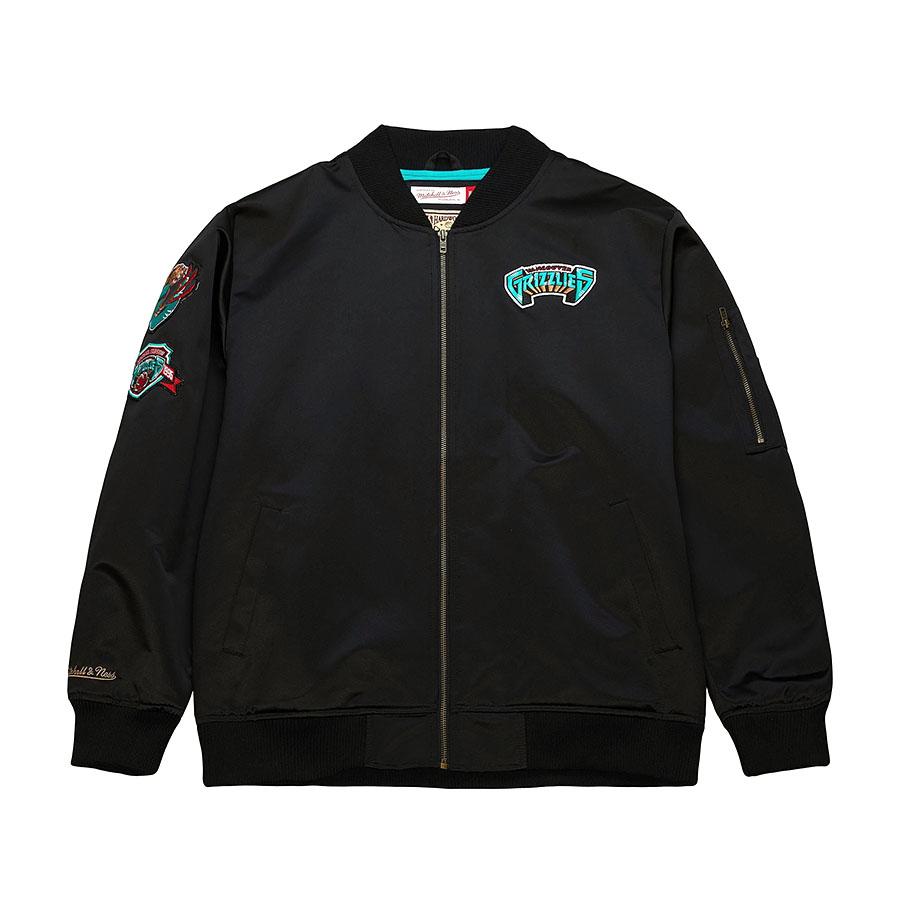 Mitchell&Ness NBA グリズリーズ ジャケット サテン ボンバー Mitchell&Ness NBA グリズリーズ ジャケット サテン ボンバー