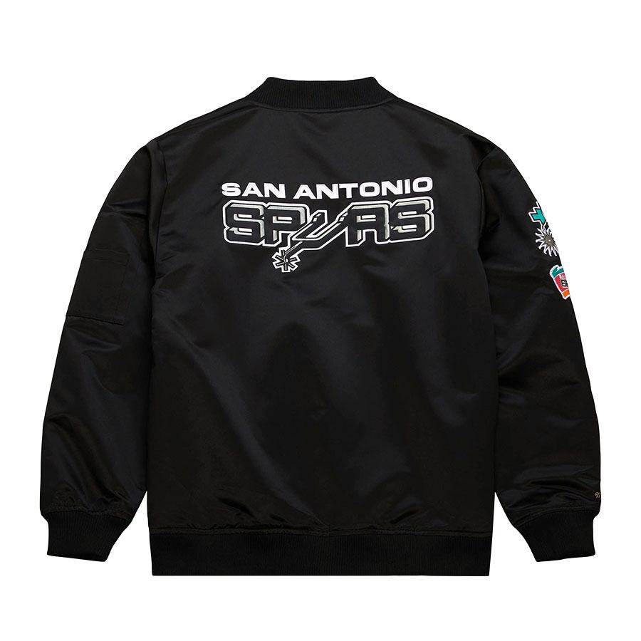 Mitchell&Ness NBA スパーズ ジャケット サテン ボンバー Mitchell&Ness NBA スパーズ ジャケット サテン ボンバー