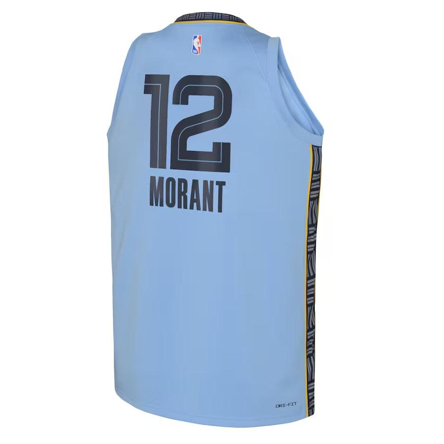 NBA ジャ・モラント グリズリーズ ユニフォーム ユースサイズ スウィングマン ステートメントED ジョーダン/Jordan ライトブルー NBA ジャ・モラント グリズリーズ ユニフォーム ユースサイズ スウィングマン ステートメントED ジョーダン/Jordan ライトブルー