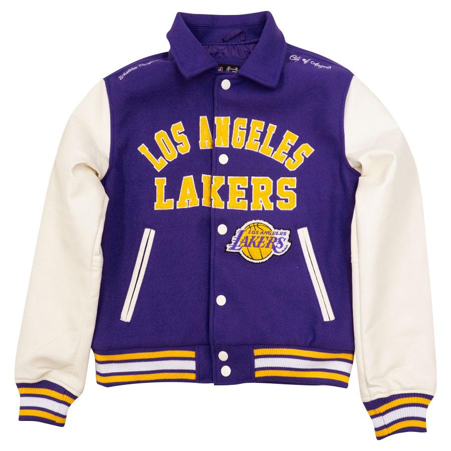 【新品タグ付き】NBA LAKERS ブルゾンパーカー　紫　Lサイズ 新品タグ付き】NBA LAKERS ブルゾンパーカー 紫 Lサイズ 新品タグ付き