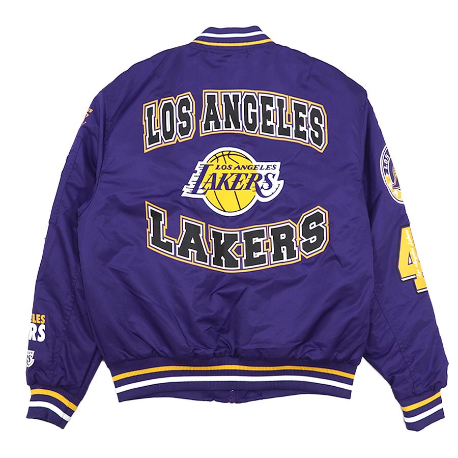 NBA レイカーズ ボンバージャケット x Ultra Game Bomber Jacket 