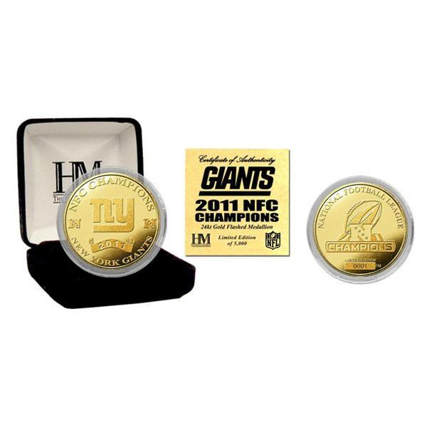 NFL ジャイアンツ コイン ハイランドミント 2011 Champions 24KT Gold Coin｜selection-j