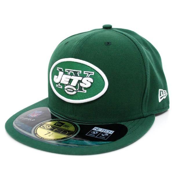 NFL ジェッツ キャップ/帽子 ダークグリーン/ホワイト ニューエラ On-Filed Performance 59FIFTY Fitted キャップ NEJ｜selection-j