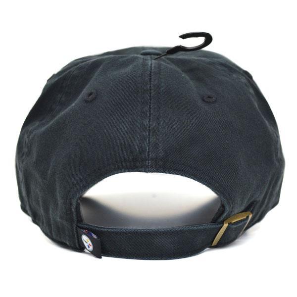 NFL スティーラーズ キャップ 帽子 ブラック 47ブランド Cleanup Adjustable キャップ｜selection-j｜02