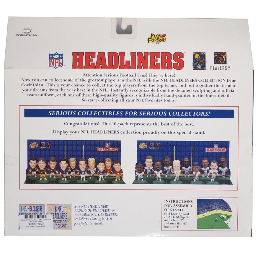 価格タイプ NFL ヘッドライナーズ 1996 エディション NIB フィギュア 10 プレイヤーパック コリンシアン/Corinthian レアアイテム