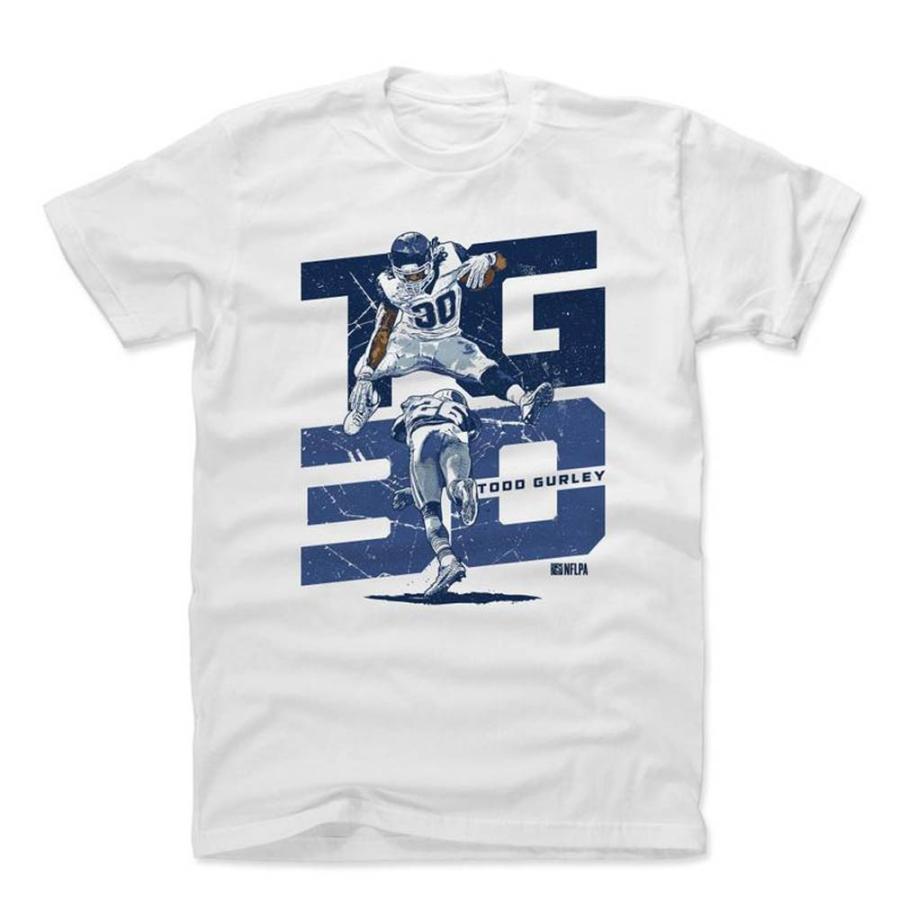 NFL ラムズ トッド・ガーリー Tシャツ Player Art Cotton T-Shirt ...