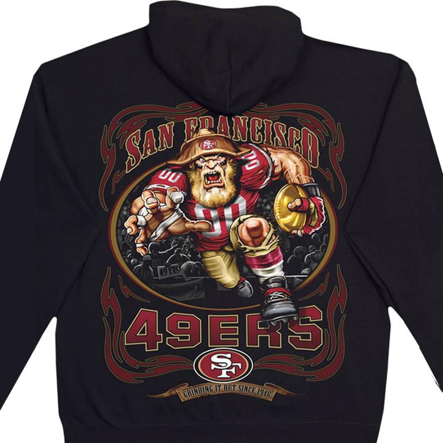 Nfl サンフランシスコ 49ers パーカー フーディー ランニングバック プルオーバー ブラック Lb1910変更 Jornaldopovaodf Com Br