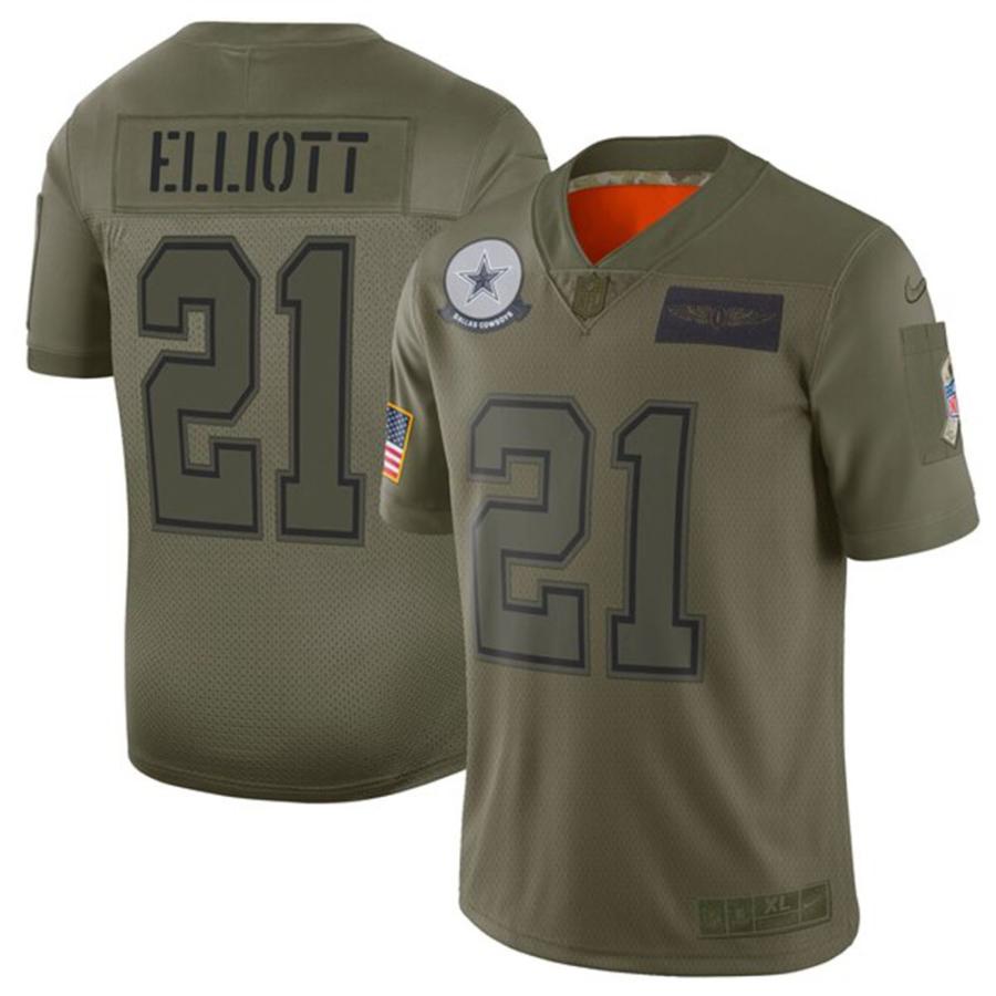 注目のブランド NFL エゼキエル・エリオット カウボーイズ ユニフォーム/ジャージ 2019 サルート トゥ サービス リミテッド ナイキ/Nike カモ【1911NFL変更】, 和田山町 a1f94fb1