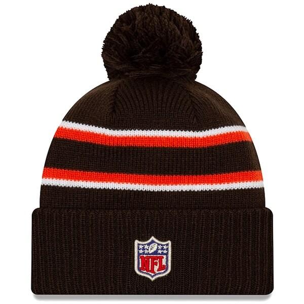 安いそれに目立つ Nfl ブラウンズ ニットキャップ ニット帽 19 サンクスギビング サイドライン カフド ポム ニューエラ New Era ブラウン 配送員設置送料無料 Kwsrbd Com