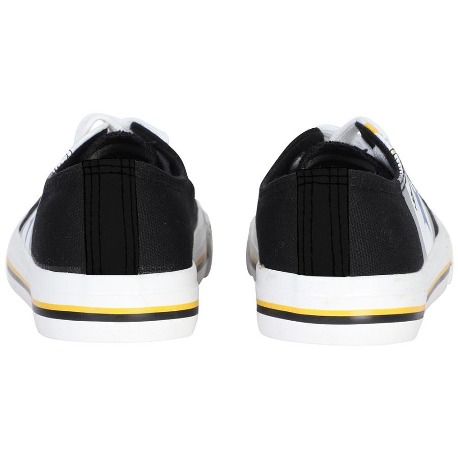 NFL スティーラーズ シューズ/スニーカー Low Top Big Logo Canvas Shoes キャンバス Forever Collectibles ブラック｜selection-j｜04