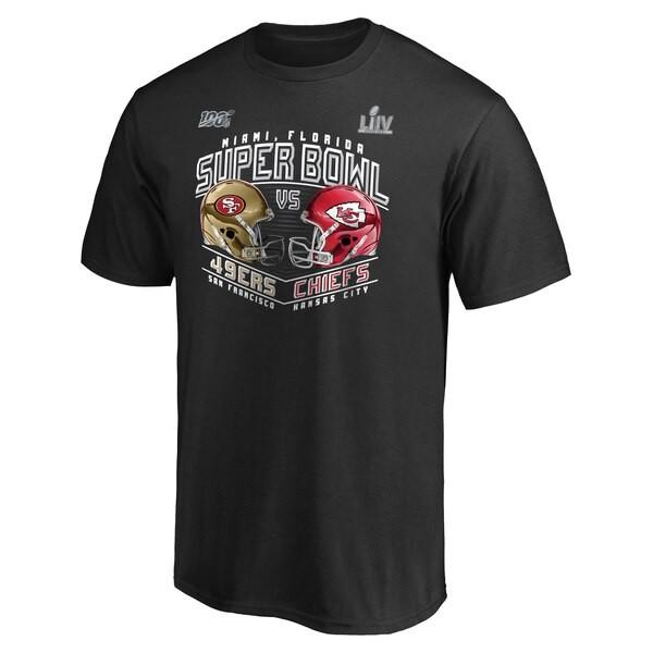 NFL 49ers/チーフス Tシャツ 第54回スーパーボウル出場 フォワード プログレス ブラック｜selection-j｜02