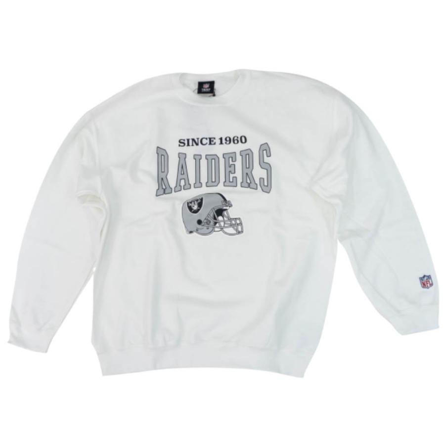 90s RAIDERS スウェット 発泡プリント NFL アメフト NWA 90年代