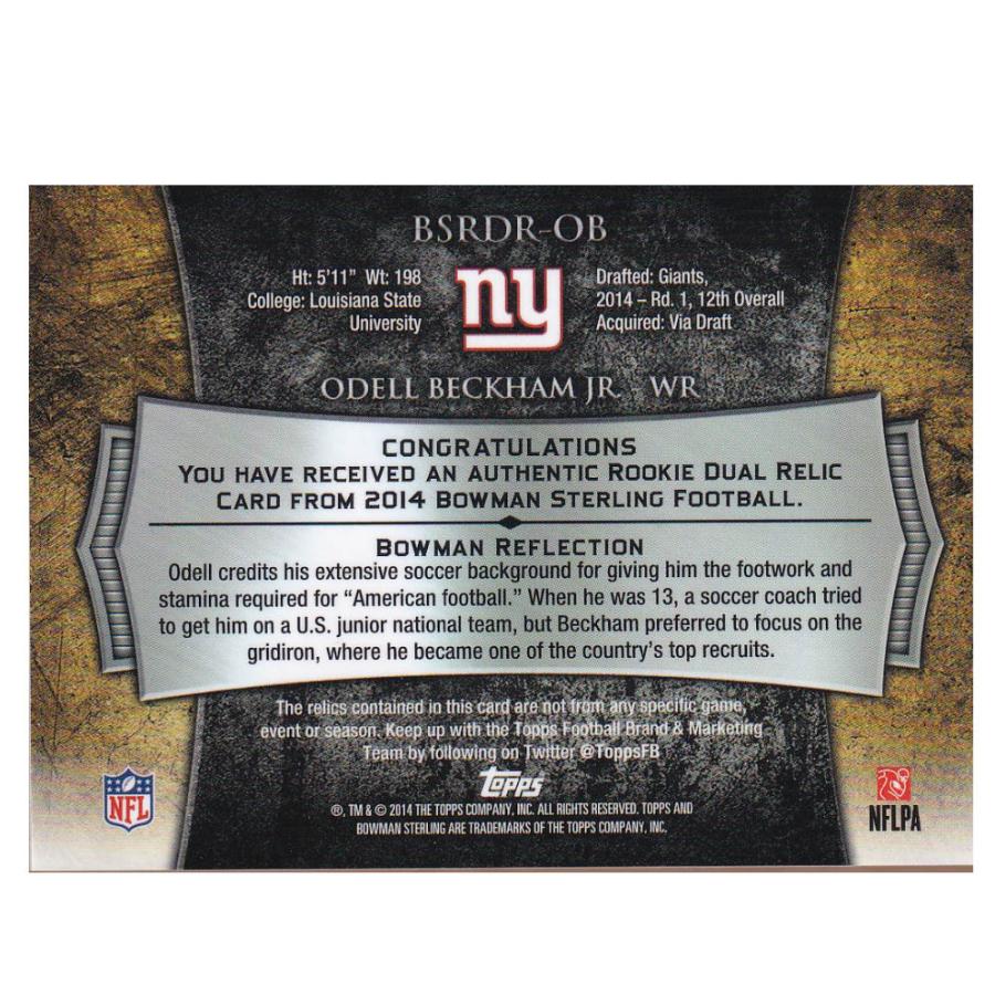 NFL オデル・ベッカム・ジュニア ジャイアンツ トレーディングカード 